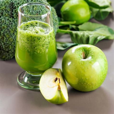 Premium AI Image | Green smoothie green juice