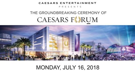 Caesars Entertainment Breaks Ground on CAESARS FORUM a $375 Million Conference Center in Las ...