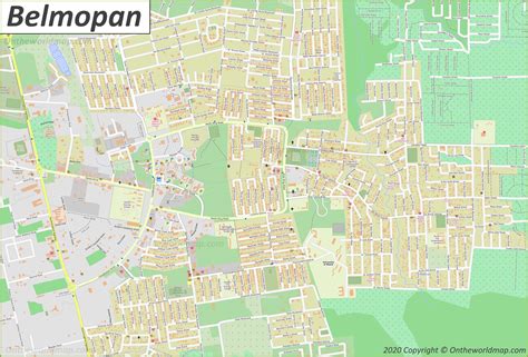 Belmopan Map | Belize | Detailed Maps of Belmopan