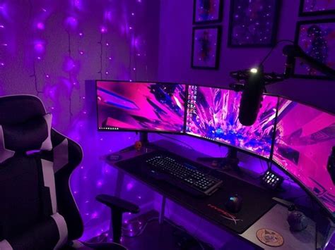 YOUR FAVOURITE PURPLE PC GAMING SET UP: