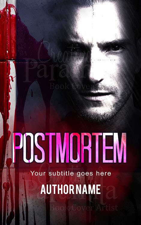 Postmortem murder mystery crime thriller book cover