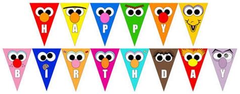 Printable Sesame Street Birthday Banner Digital Download