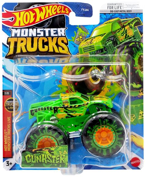 Hot Wheels Monster Trucks LIVE Gunkster Diecast Car - Walmart.com