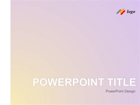 Pastel Gradient PowerPoint Templates - PowerPoint Free