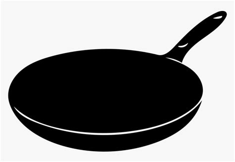 Frying, Pan, Cooking, Kitchen, Dinner, Meal, Mealtime - Fry Pan Clipart Black And White, HD Png ...