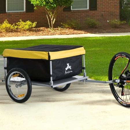 Bicycle Bike Cargo Trailer Garden Utility Cart Carrier Tool Yellow ...