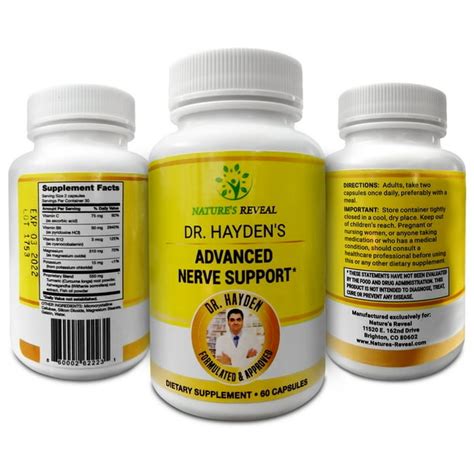 Dr. Hayden’s Advanced Nerve Support, Nerve Pain Relief, Nerve Tonic, Anxiety Relief Pills, With ...