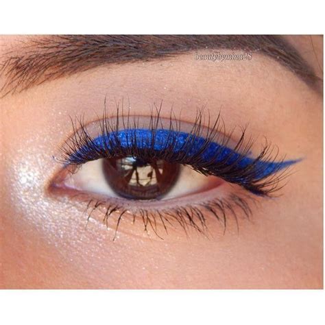 Blue liquid eyeliner. NYX cosmetics #HowToApplyEyeliner | No eyeliner ...