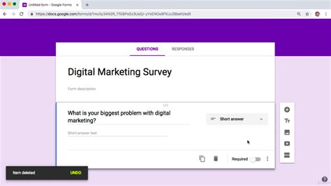 How to Set Up a Market Research Survey with Google Forms - YouTube