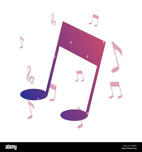 music notes melody symbol background vector illustration Stock Vector Image & Art - Alamy