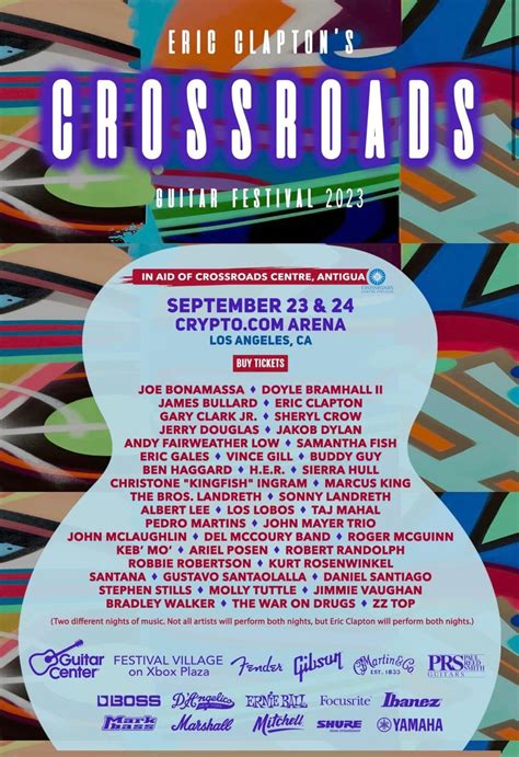 Eric Clapton Announces 2023 Crossroads Guitar Festival