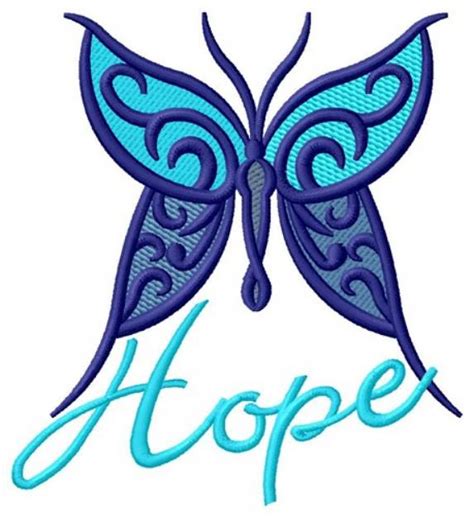 Hope Butterfly Machine Embroidery Design | Embroidery Library at ...