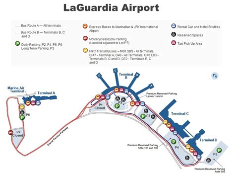 LaGuardia airport map - Ontheworldmap.com