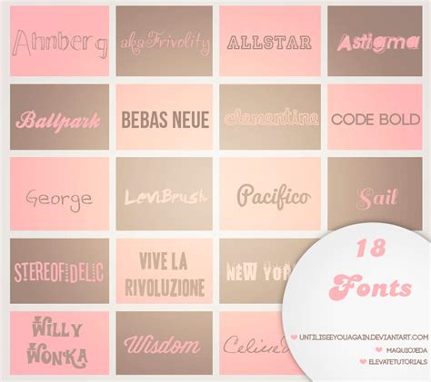 18 Fonts by untilIseeyouagain on DeviantArt