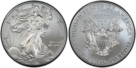 Images of Silver Eagles 2011-W $1 Burnished Silver Eagle 25th ...