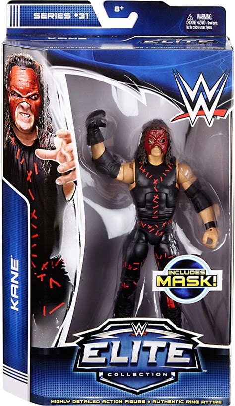 WWE Wrestling Elite Series 31 Kane 6 Action Figure Mask Mattel Toys ...