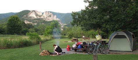 Seneca Shadows Campground, WV....camping in view of Seneca Rocks ...