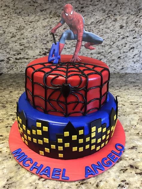 Spider man birthday cake | Birthday cakes for men, Birthday cake ...