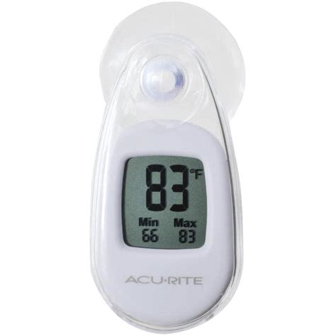 Shop AcuRite Digital Wireless Indoor/Outdoor White Thermometer at Lowes.com