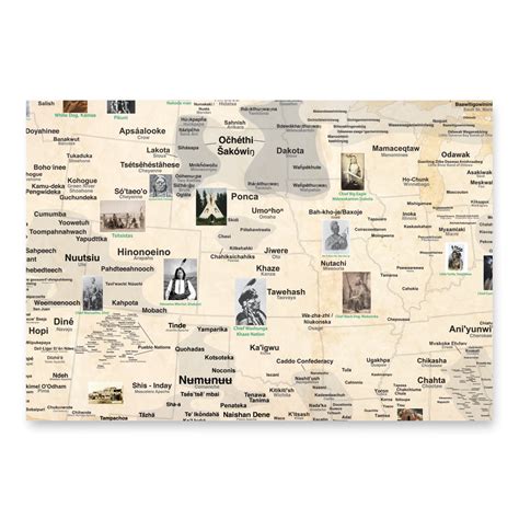 Tribal Nations Maps Wrapping Paper Sheets 28.75″×19.75″ (3 Sheets)