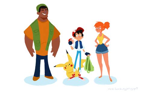 Ash Misty and Brock by dinglehopper on DeviantArt