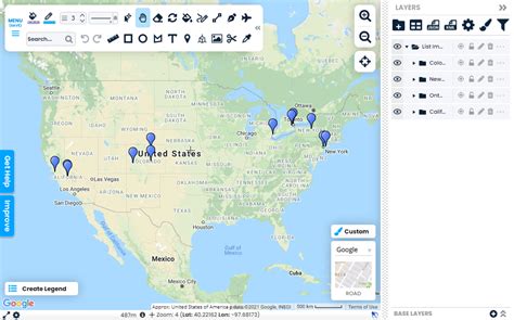 Map Spreadsheets : Scribble Maps