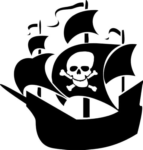 Download Visit - Free Pirate Ship Silhouette PNG Image with No ...