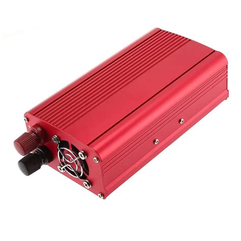 DC 12V To AC 240V Power Converter Red Dual USB Ports Car Voltage ...