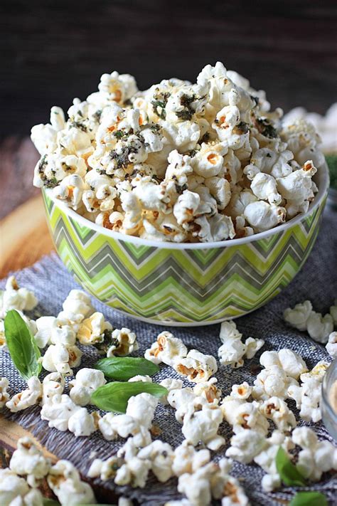 Garlic Bread Popcorn - Mind Over Batter