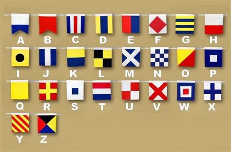 Set of 26 Cloth Nautical Alphabet Flags 20 - Etsy