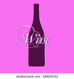 Vector Wine Bottle Silhouette Stock Vector (Royalty Free) 183033761 | Shutterstock
