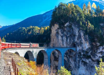 Landwasser Viaduct, Switzerland jigsaw puzzle in Puzzle of the Day puzzles on TheJigsawPuzzles.com