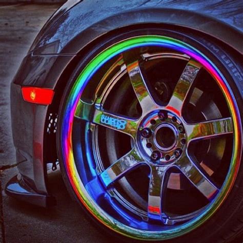 Neon Chrome Rims | Car wheels, Car wheels rims, Rims for cars