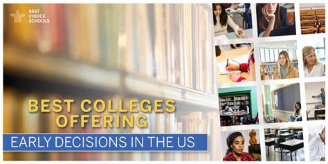 What are the Best Colleges Offering Early Decision in the US? - Best Choice Schools