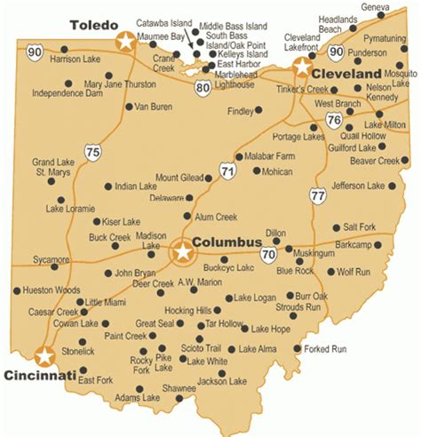 Map Of Ohio State Parks - Google Search | Travel | Pinterest | Ohio ...