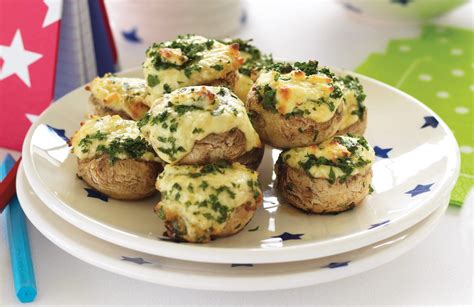 Baked cheesy mushrooms - Healthy Food Guide