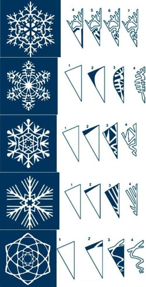 How to Make Easy Paper Snowflakes - Step by Step Tutorials - Kids Art ...