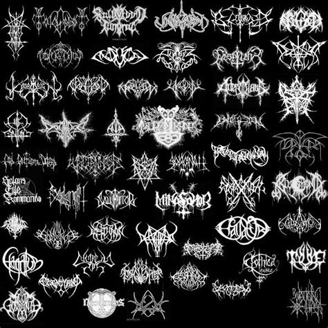 black metal bands | Lettering tatuagem, Macabro, Estilo punk