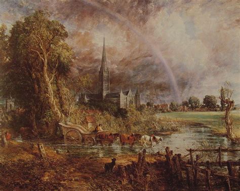 Salisbury Cathedral From the Meadows - John Constable - WikiArt.org ...