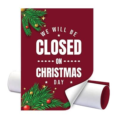 Free Closed For Christmas 2023 Sign Templates | Printmoz.com