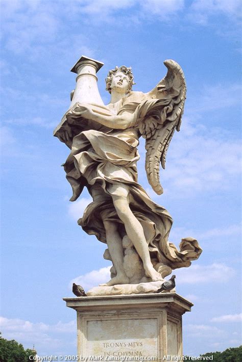 Angel Statue Ponte Sant' Angelo Rome - Photo © Mark Zanzig | Angel statues, Angel sculpture, Statue