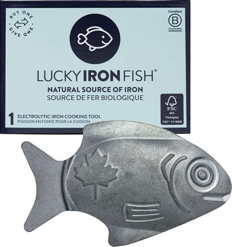 The Original LUCKY IRON FISH Cooking Tool Adds Iron to Food. Vegan Iron ...