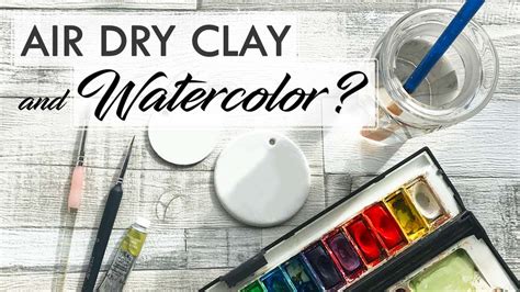 AIR DRY CLAY - Can You Paint with Watercolor? - YouTube