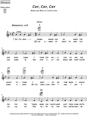 "Cry, Cry, Cry" Sheet Music - 4 Arrangements Available Instantly ...