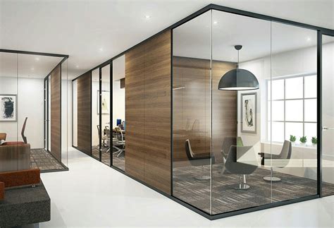 Glazed partition wall | Modern office design inspiration, Modern office ...