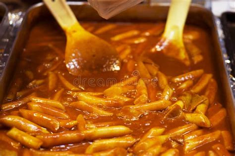 Topokki korean street food stock photo. Image of fried - 75376610