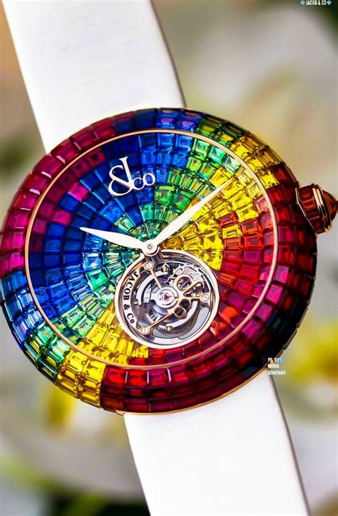 Jacob & Co. Colored Diamond Watch Brilliant Tourbillon | Fancy watches ...