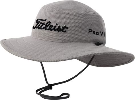 Amazon.com : Titleist Men's Tour Aussie Golf Hat, Grey/Black : Clothing