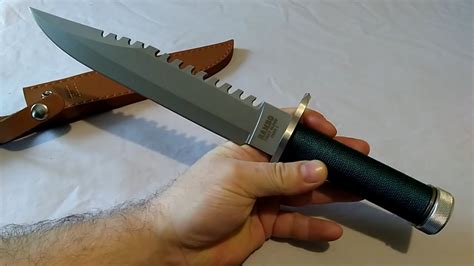 Rambo First Blood Replica Knife Review - YouTube