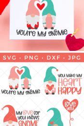 Valentine's Day Gnome SVG Bundle for Cricut & Silhouette Crafting